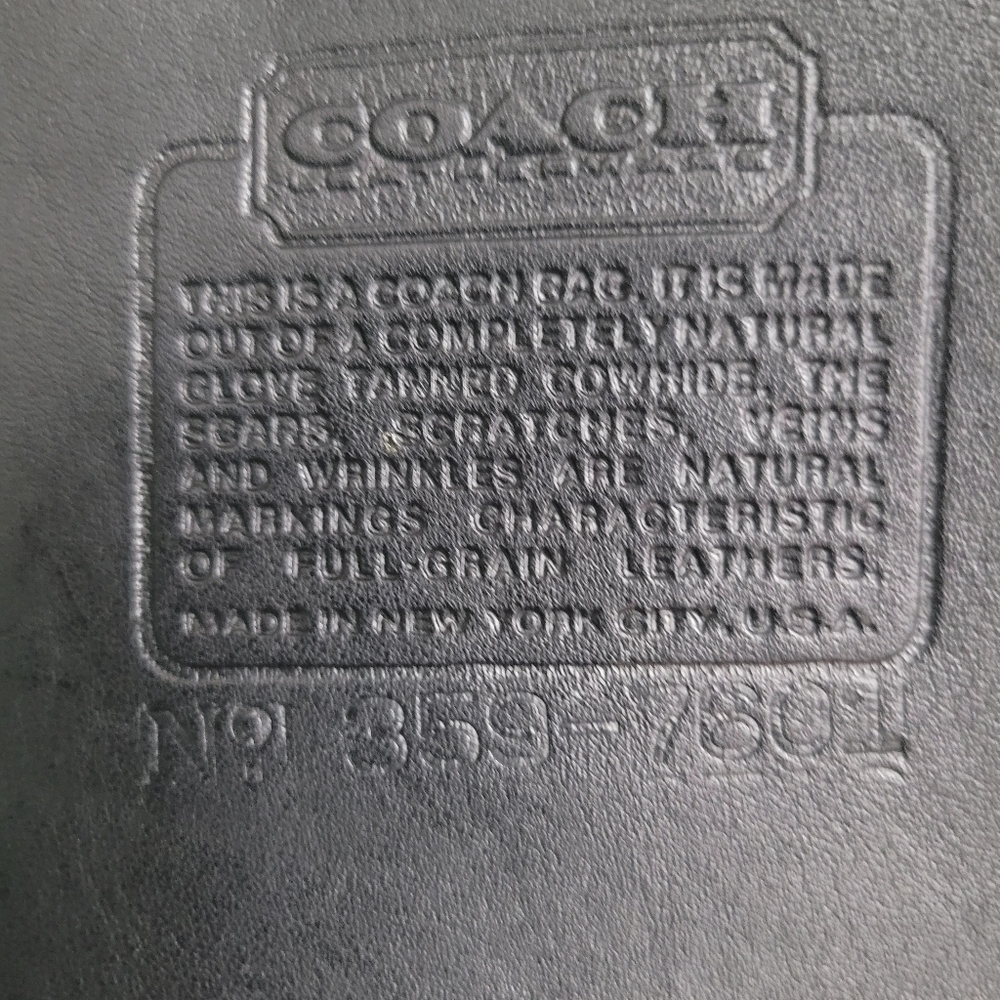 Vintage Coach NYC shoulder sac - Picture 8 of 16